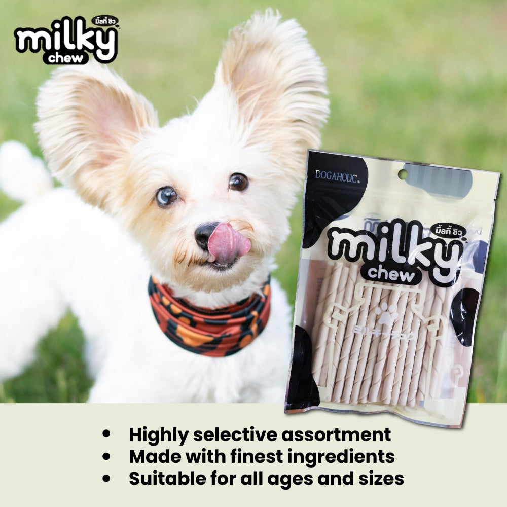 Dogaholic Milky Chew Stick Style Dog Treats