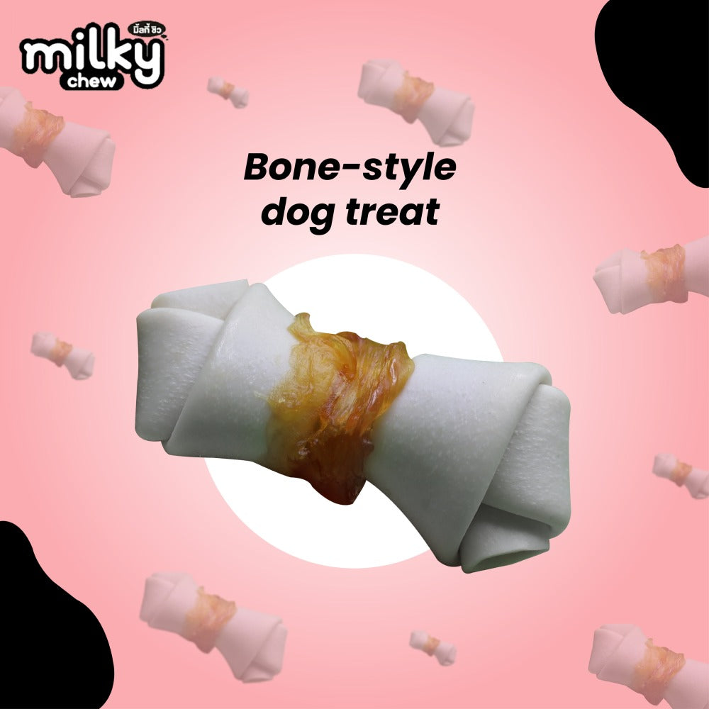 Dogaholic Milky Chew Chicken Bone Style Dog Treats