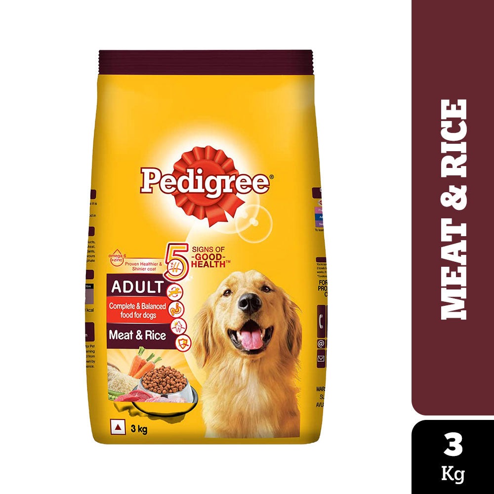 Pedigree Meat & Rice Adult Dog Dry Food