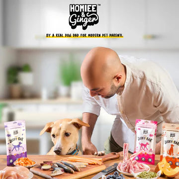 Homiee & Ginger Air Dried Grain Free Chicken Jerky Bar Dog Treats