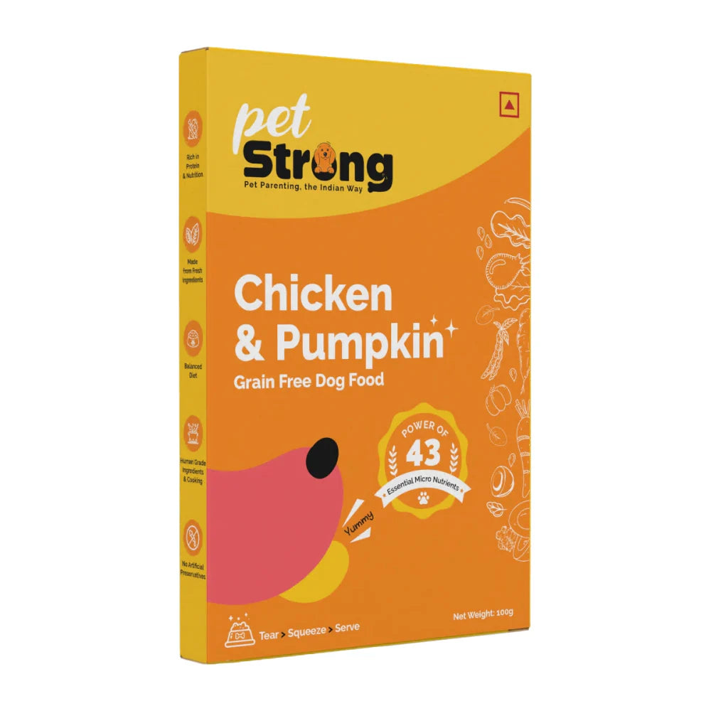 PetStrong Lamb and Blueberry & Chicken and Pumpkin Grain Free Fresh Food for Dogs Combo