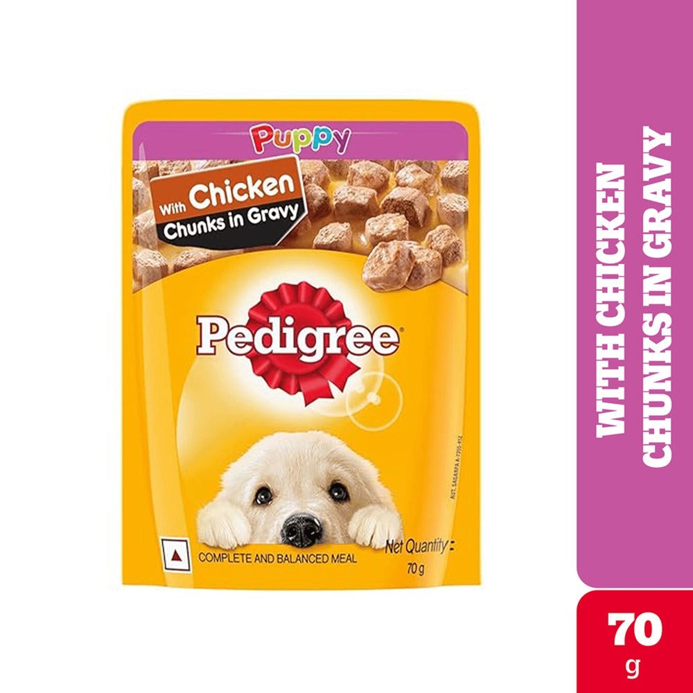 Pedigree Chicken & Liver Chunks in Gravy Puppy Wet Dog Food