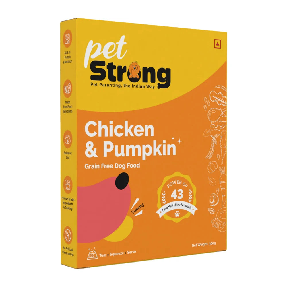 PetStrong Lamb and Blueberry & Chicken and Pumpkin Grain Free Fresh Food for Dogs Combo