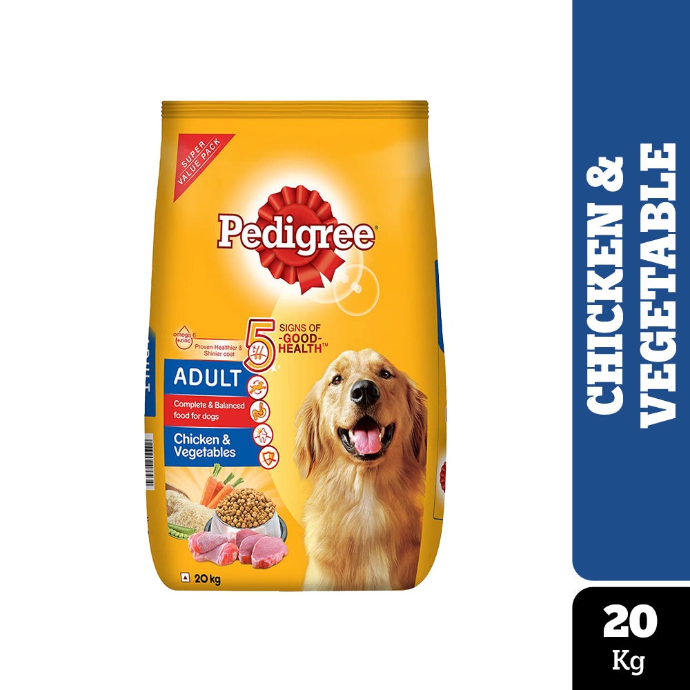 Pedigree Chicken and Vegetables Adult Dog Dry Food