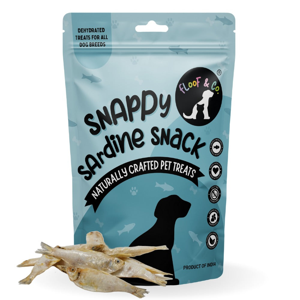 Floof & Co Snappy Sardine Snacks Dog Treats