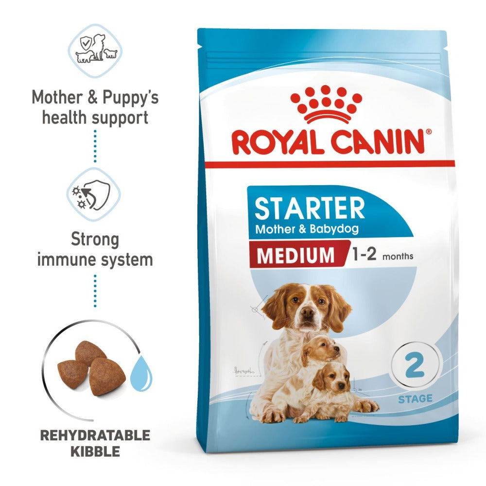 Royal Canin Medium Starter Dry Food for Medium Breed Dog and Puppies