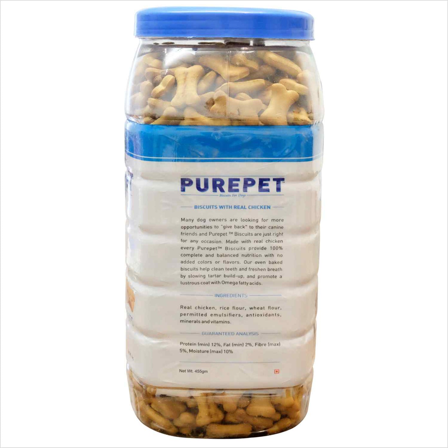 Purepet Milk Flavour Real Chicken Biscuit Dog Treats