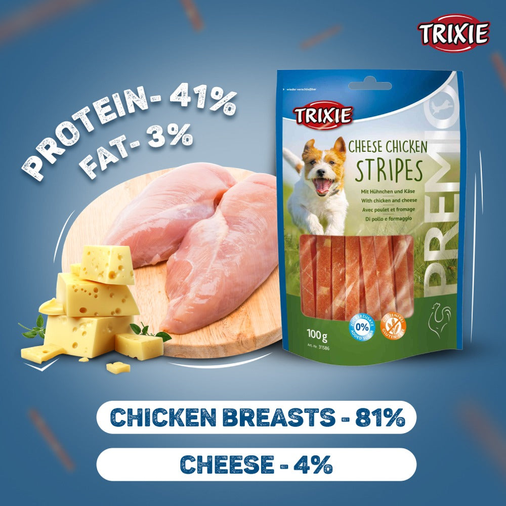 Trixie Premio Cheese Chicken Strip Dog Treats