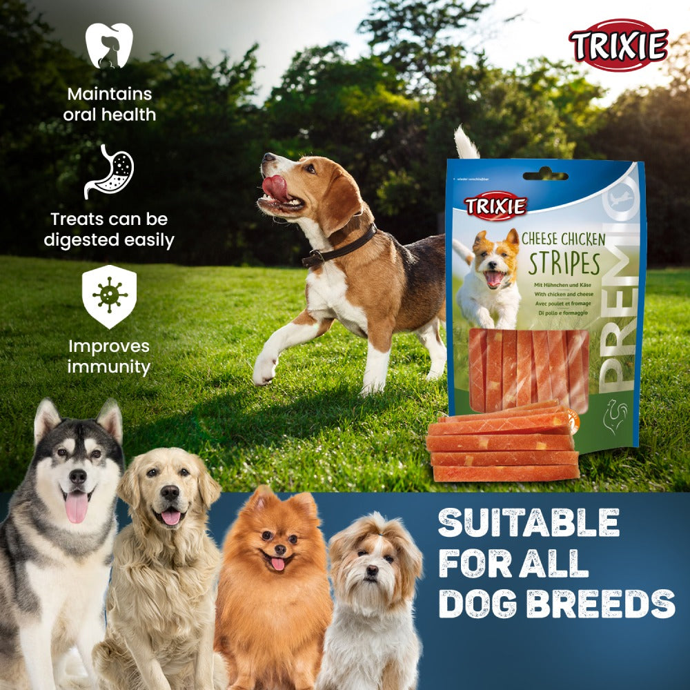 Trixie Premio Cheese Chicken Strip Dog Treats