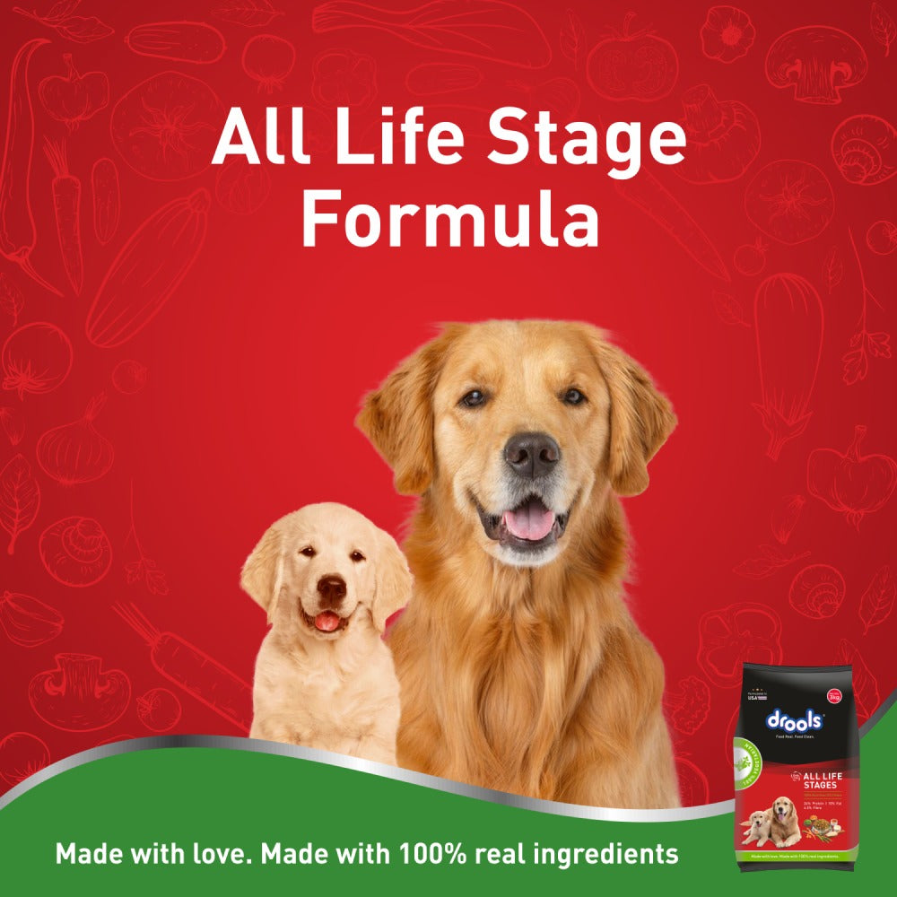 Drools 100% Vegetarian Puppy and Adult Dog Veg Dry Food (All Life Stages)