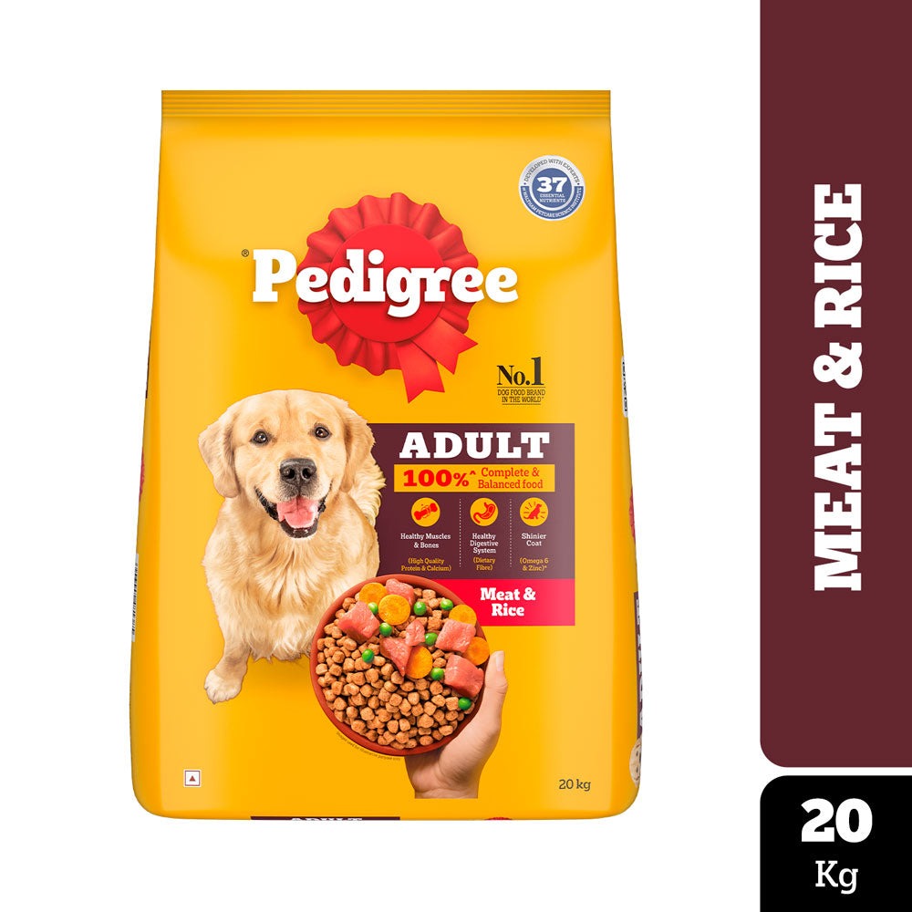 Pedigree Meat & Rice Adult Dog Dry Food