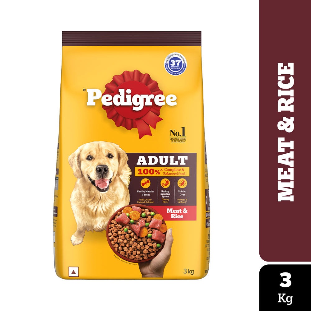 Pedigree Meat & Rice Adult Dog Dry Food