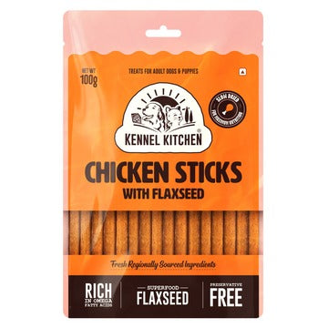 Kennel Kitchen Chicken Stick with Flaxseed Dog Treats