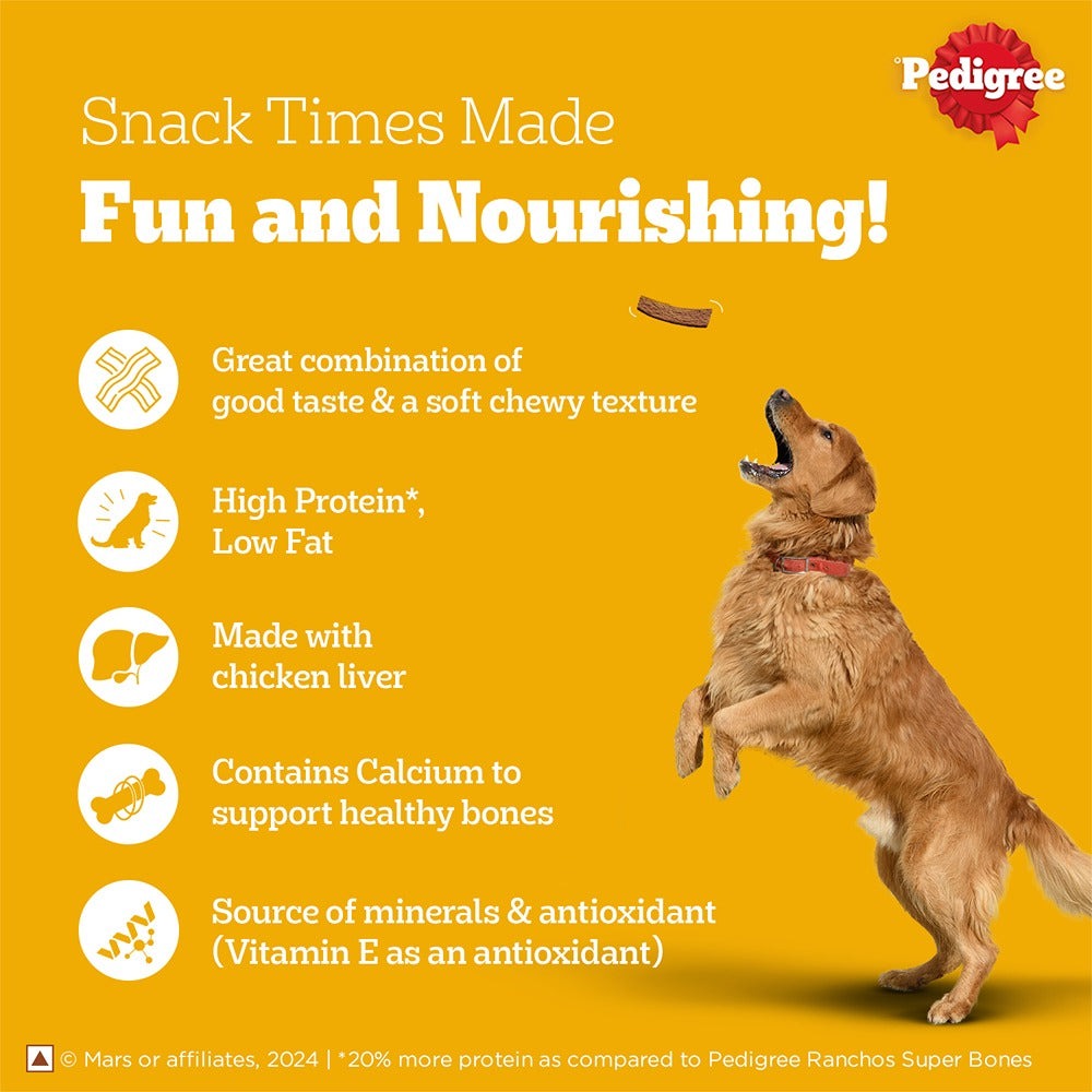 Pedigree PRO Expert Nutrition Adult Dry Food for Small Breed and Pedigree Grilled Liver Tasty Jerky Treat Combo for Dogs