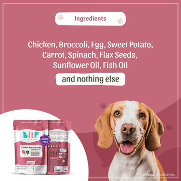 BLEP Chicken Brocco Pawer Dog Wet Food (200g)