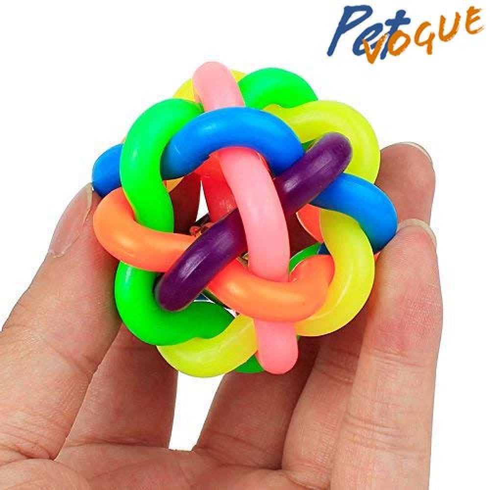 Pedigree Dentastix Oral Care for Adult (Large Breed of 25 kg+) Treats, Basil Teething Ring Chew Toy and Pet Vogue Bouncy Rubber Ball for Dogs Combo