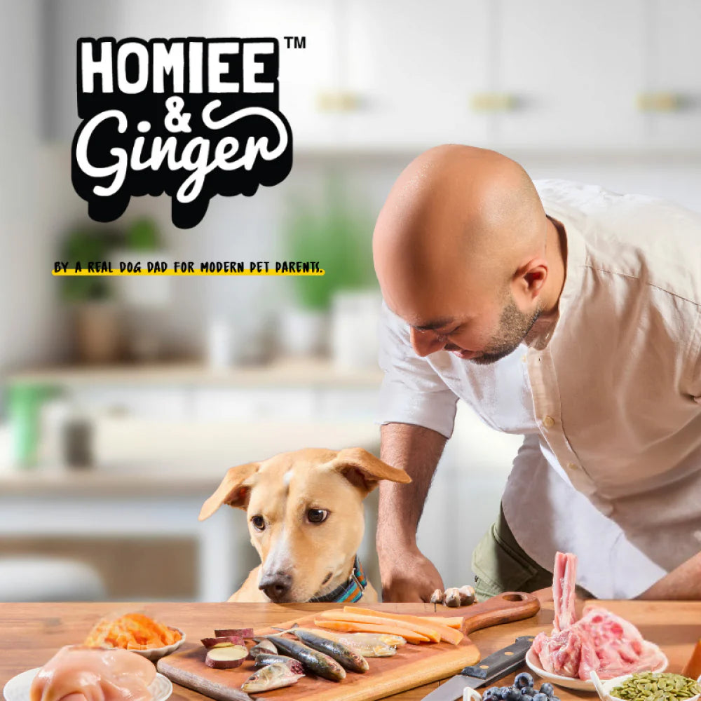 Homiee & Ginger Power Bowl Paneer & Veggies Fresh Food for Dogs