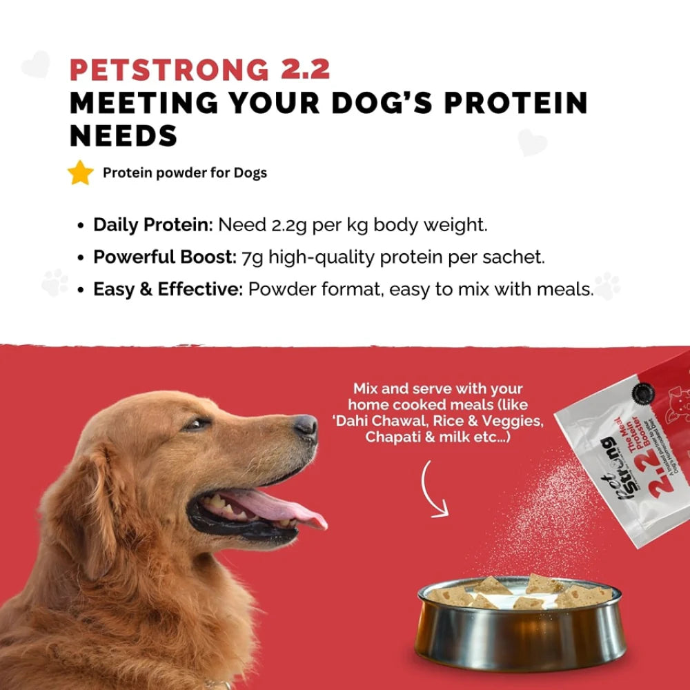 PetStrong Chicken and Rice Fresh Food and 2.2 Meal Protein Booster for Dogs Combo