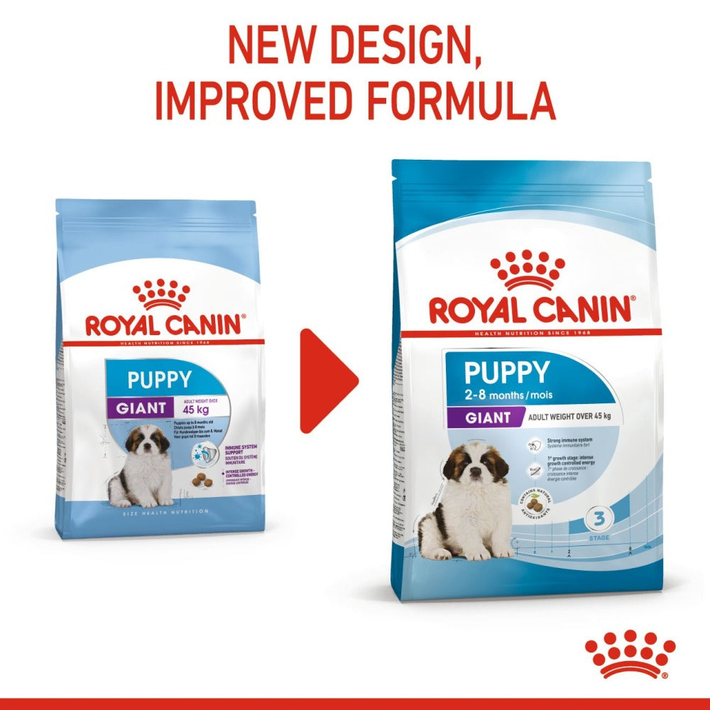 Royal Canin Giant Puppy Dry Food and Maxi Puppy Dog Wet Food Combo