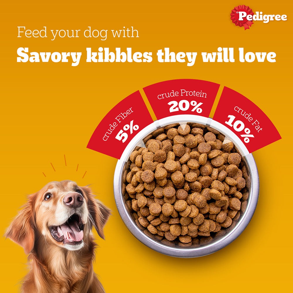 Pedigree Chicken and Vegetables Adult Dog Dry Food