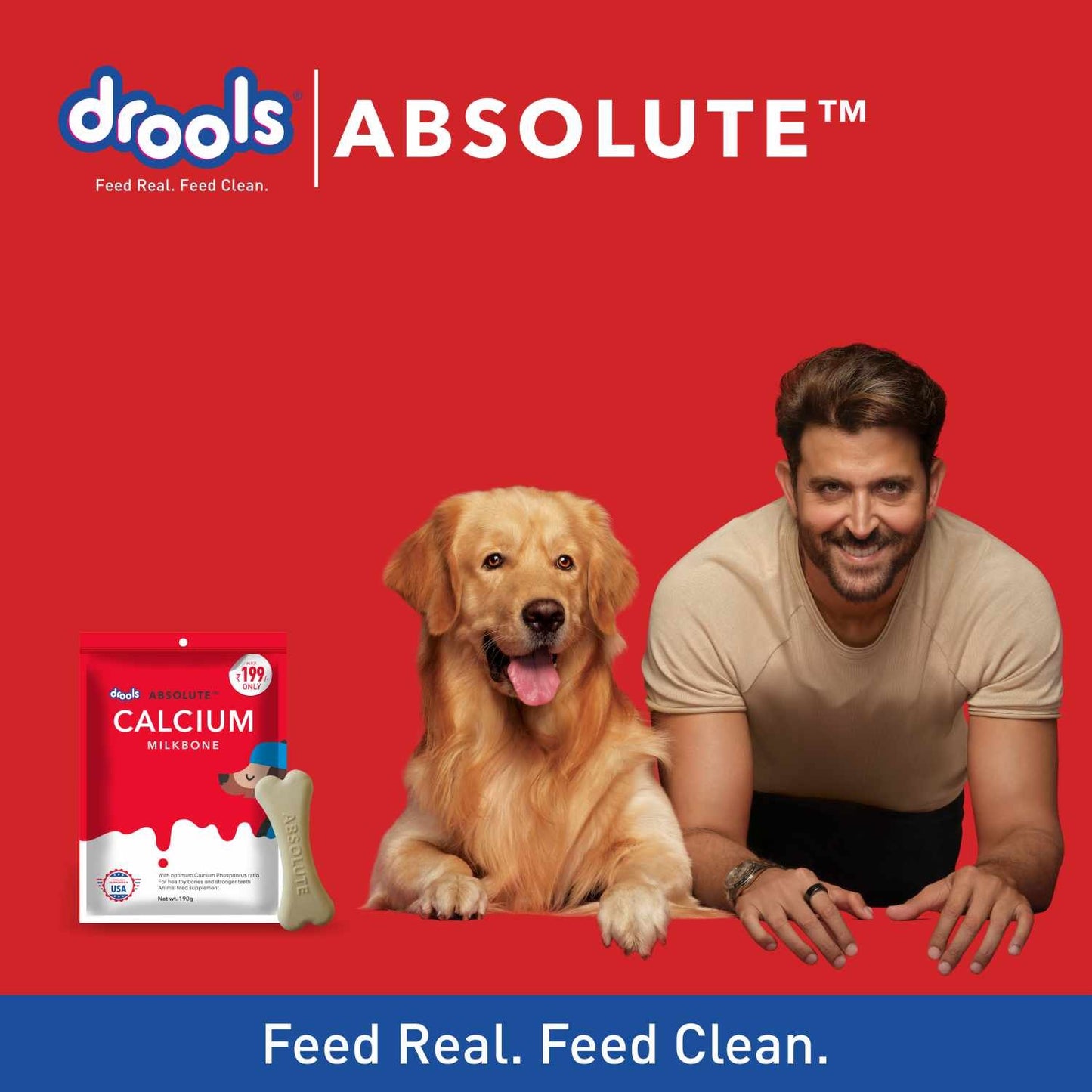 Drools Absolute Calcium Bone Pouch for Dogs