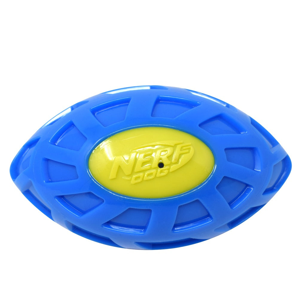 Pedigree Dentastix Oral Care Adult Treats, Nerf Bash EXO Micro Squeak Football Toy and Drools Non Toxic Rubber Hole Ball Teething Toy for Dogs Combo