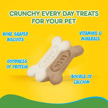 Basil Non Veg Bone Shaped Adult Dog Biscuits