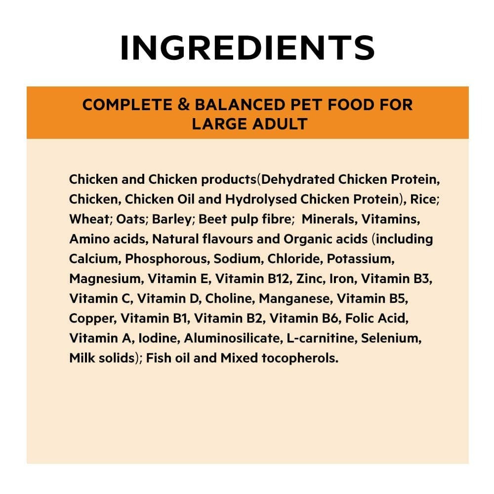 Pro Plan Chicken Large Breed Adult Dog Dry Food (New Improved Formula)