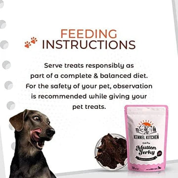 Kennel Kitchen Air Dried Mutton Jerky Dog and Cat Treats