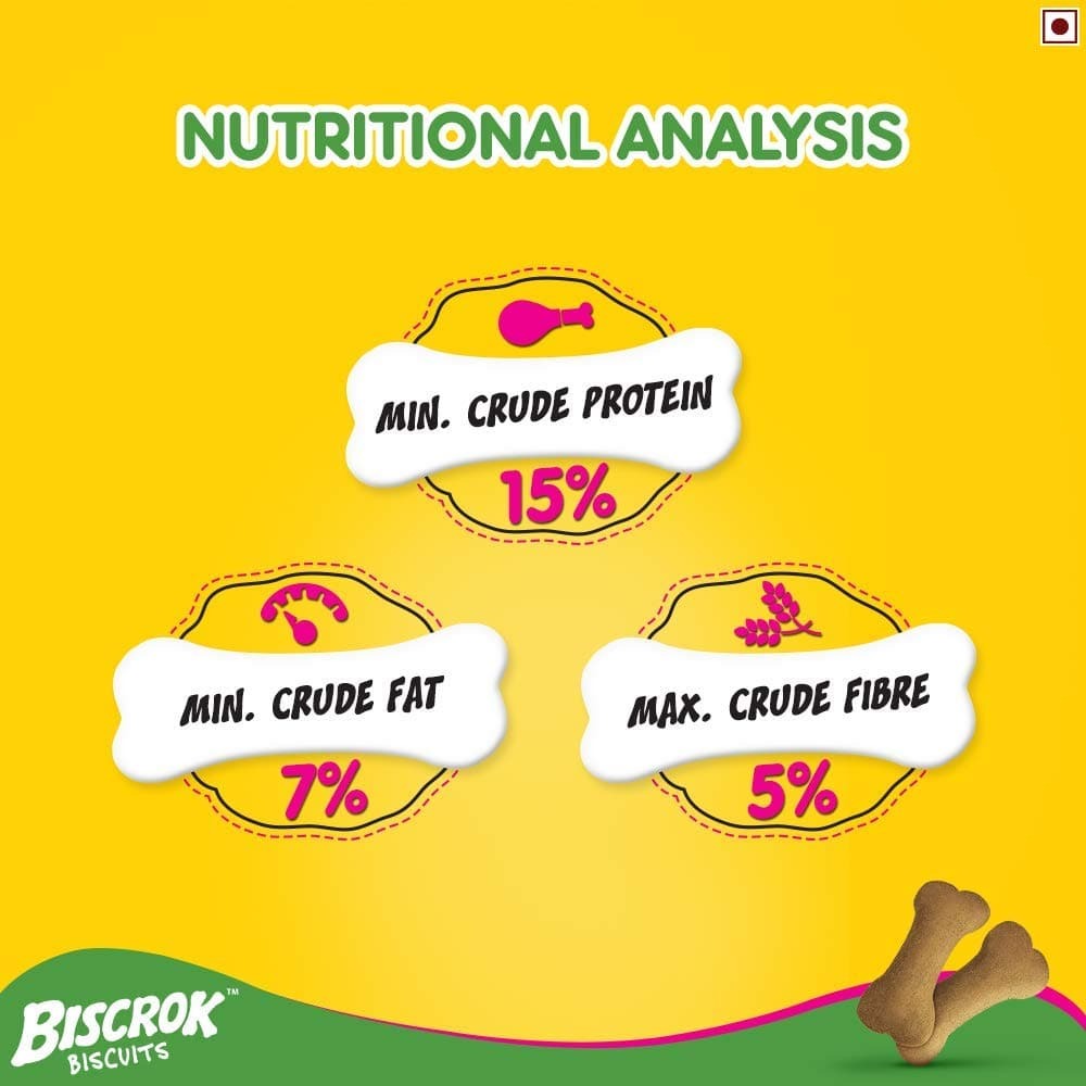 Pedigree Milk and Chicken Flavour Biscrok Biscuits Dog Treats (500g)