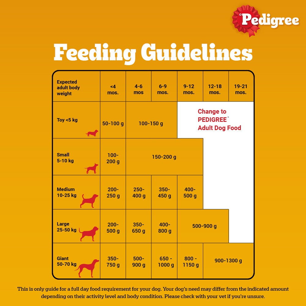 Pedigree Chicken and Milk Puppy Dog Dry Food