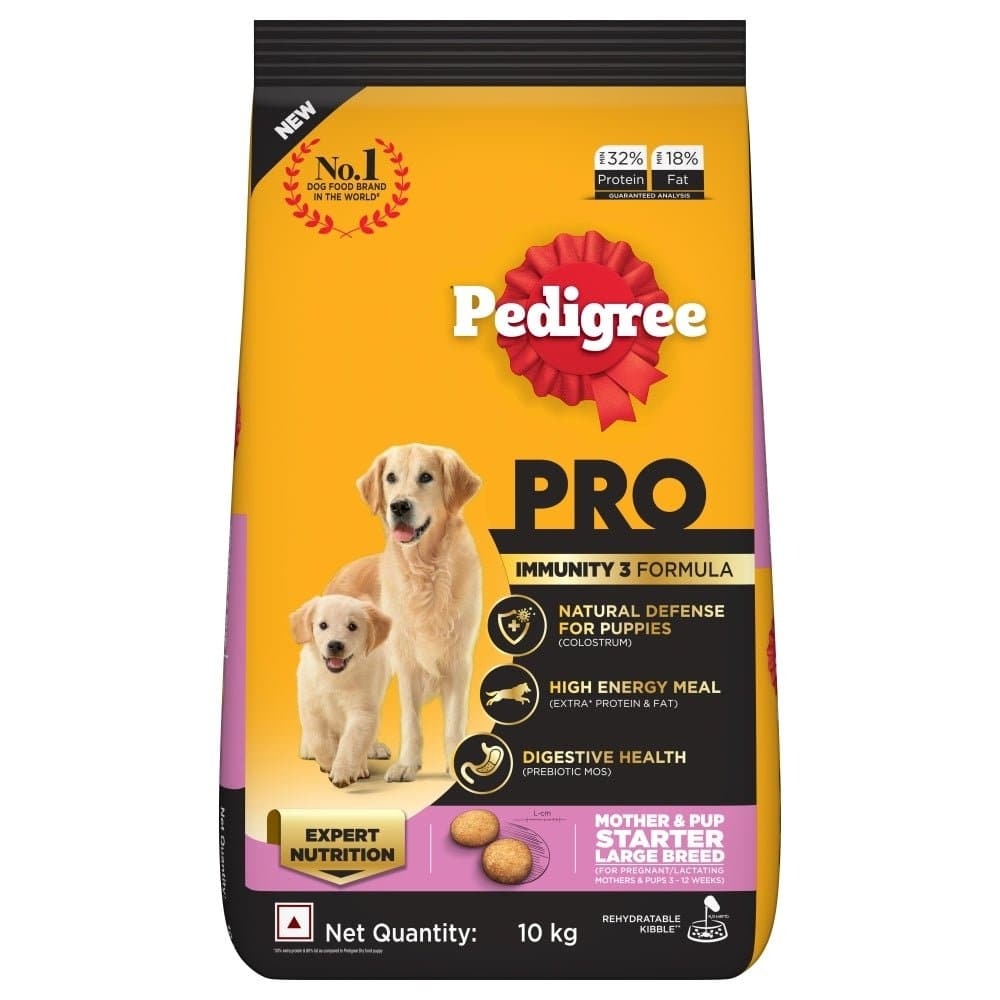 Pedigree PRO Expert Nutrition Lactating/Pregnant Mother & Puppy Starter(3 to 12 Weeks) Large Breed Dog Dry Food (Limited Shelf Life)