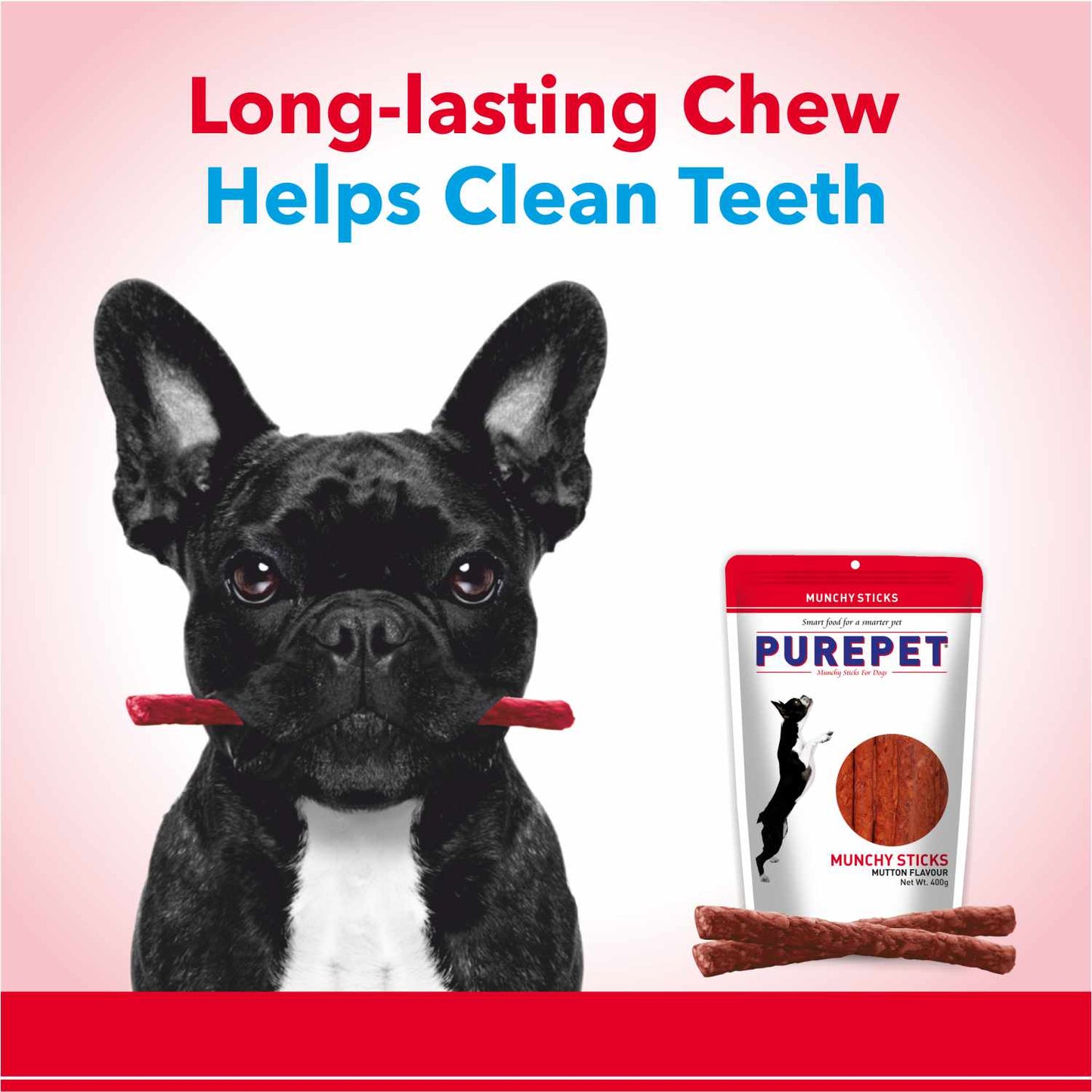 Purepet Chicken and Mutton Flavour Munchy Sticks Dog Treat Combo