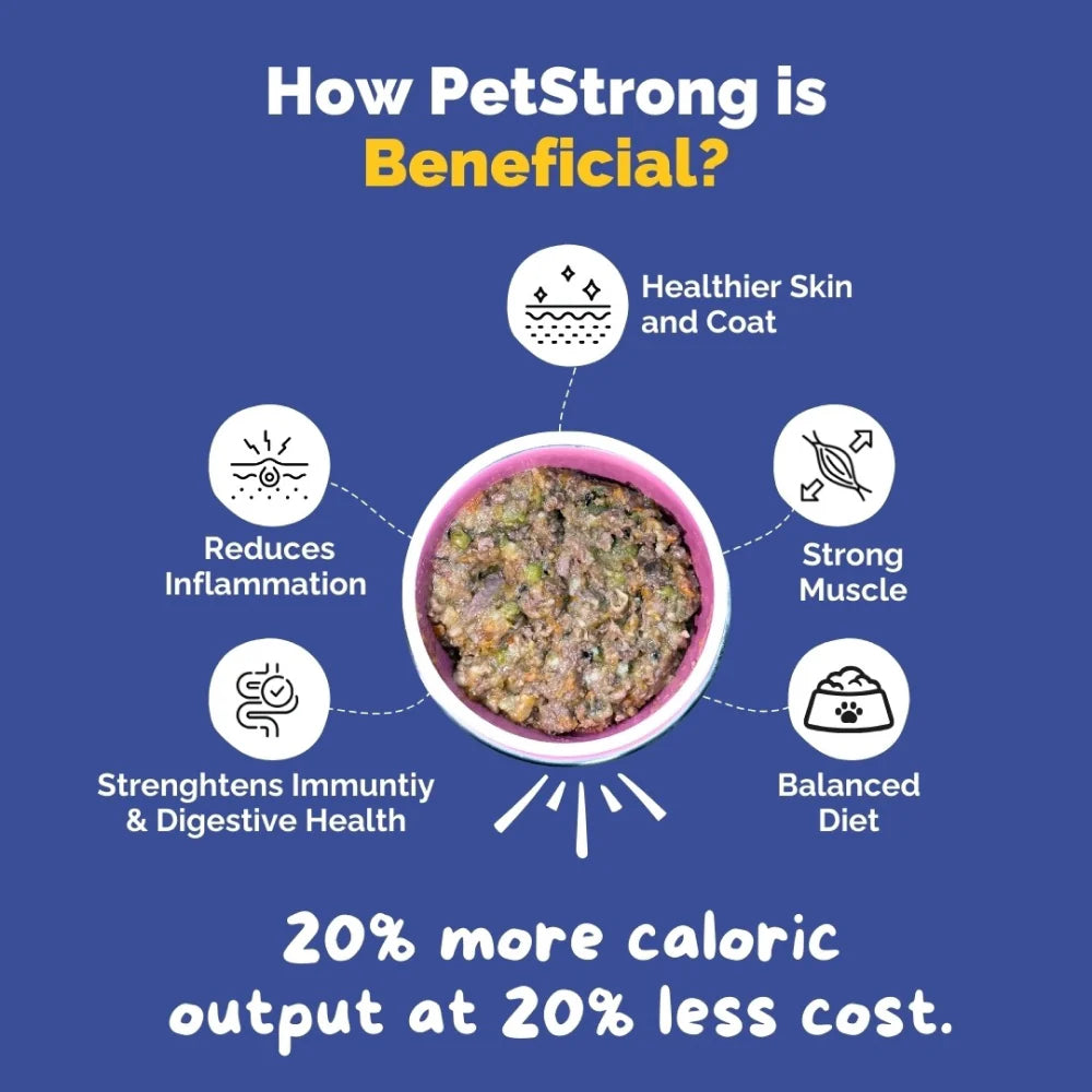 PetStrong Lamb and Blueberry Grain Free Fresh Food for Dogs