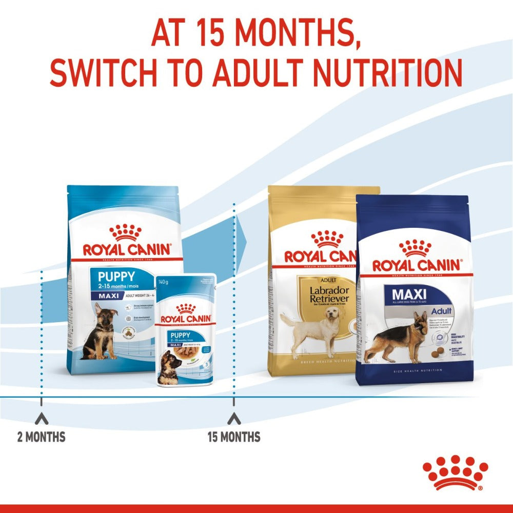 Royal Canin Maxi Puppy Dog Dry and Wet Food Combo