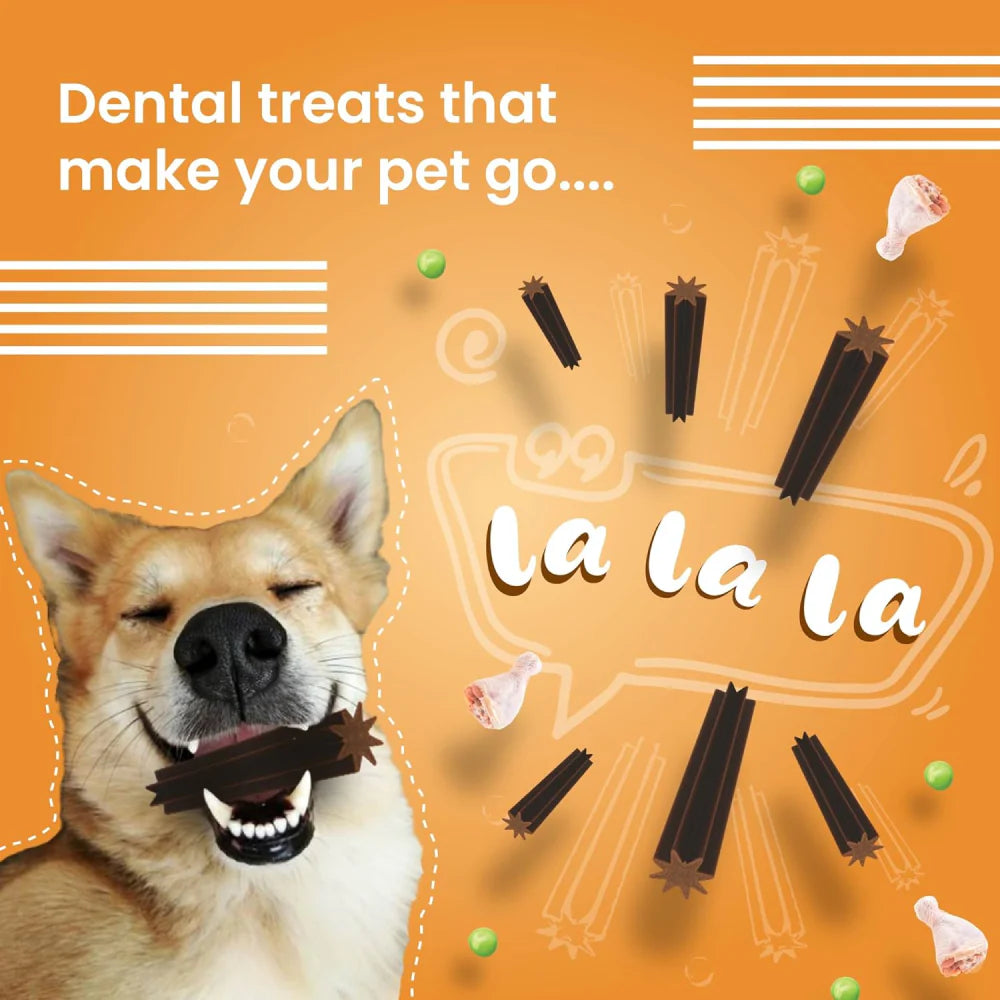 Bark Out Loud by Vivaldis Dental Sticks Dog Treats