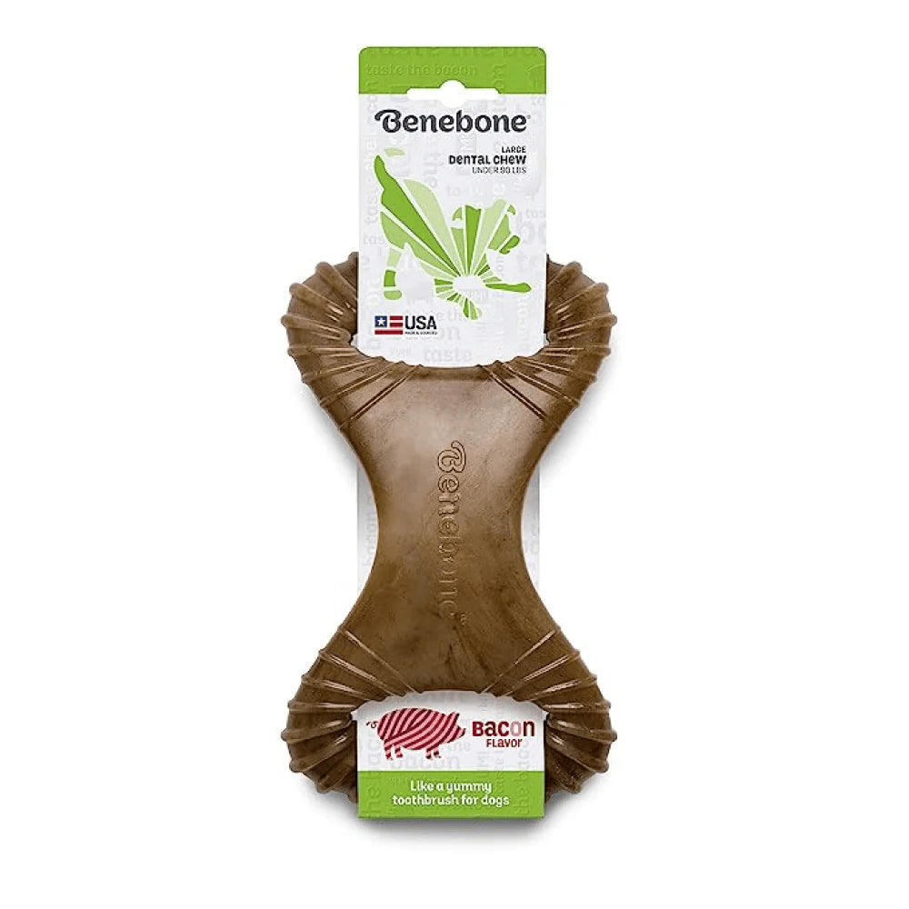 Himalaya Chicken Healthy Adult Treats and Benebone Bacon Flavored Dental Chew Toy for Dogs Combo