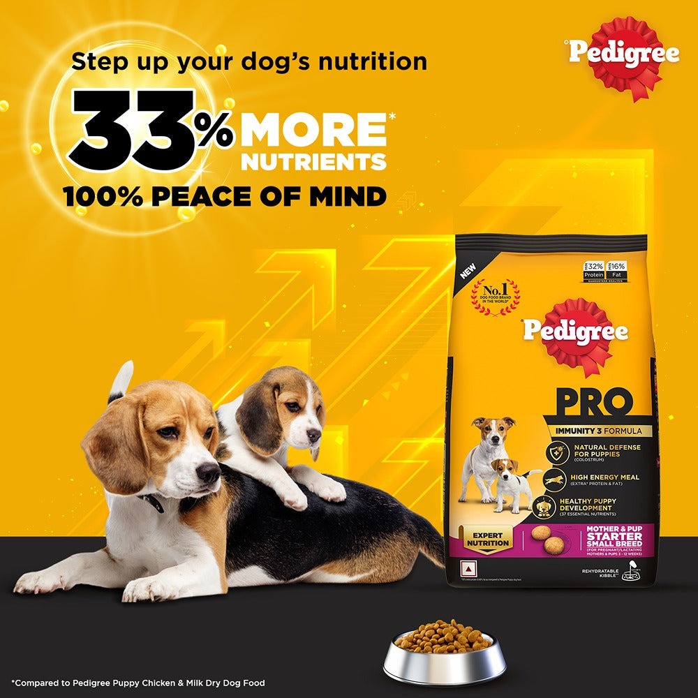 Pedigree PRO Expert Nutrition Lactating/Pregnant Mother & Puppy Starter (3 to 12 Weeks) Small Breed Dog Dry Food