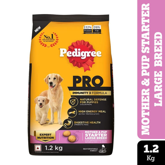 Pedigree PRO Expert Nutrition Lactating/Pregnant Mother & Puppy Starter(3 to 12 Weeks) Large Breed Dog Dry Food (Limited Shelf Life)