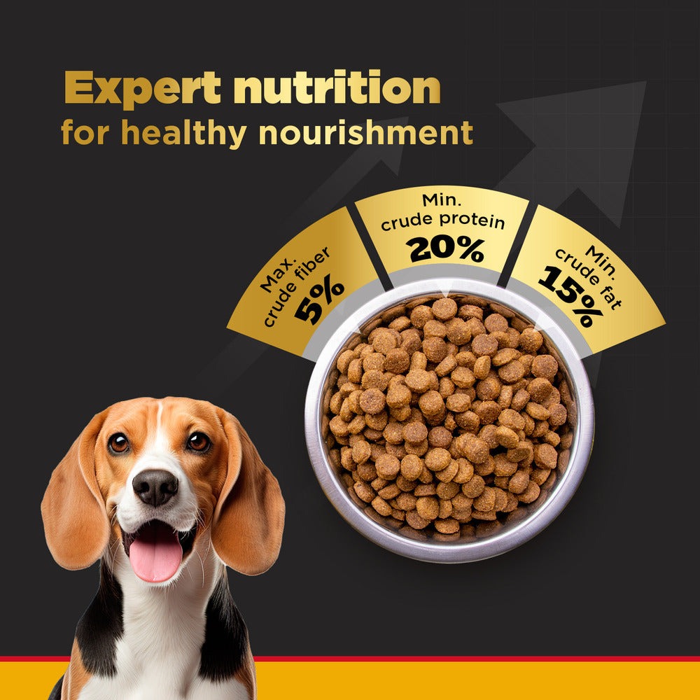 Pedigree PRO Expert Nutrition Adult Dry Food for Small Breed and Pedigree Roasted Lamb Tasty Jerky Treat Combo for Dogs