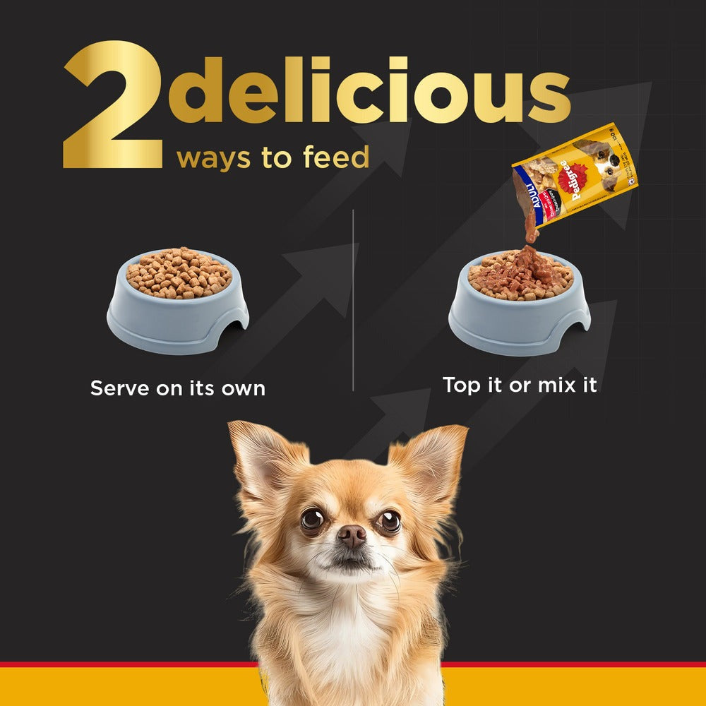 Pedigree PRO Expert Nutrition Adult Dry Food for Small Breed and Pedigree Dentastix Oral Care for Adult (Small Breed of 5 to 10 kg) Treats Combo for Dogs