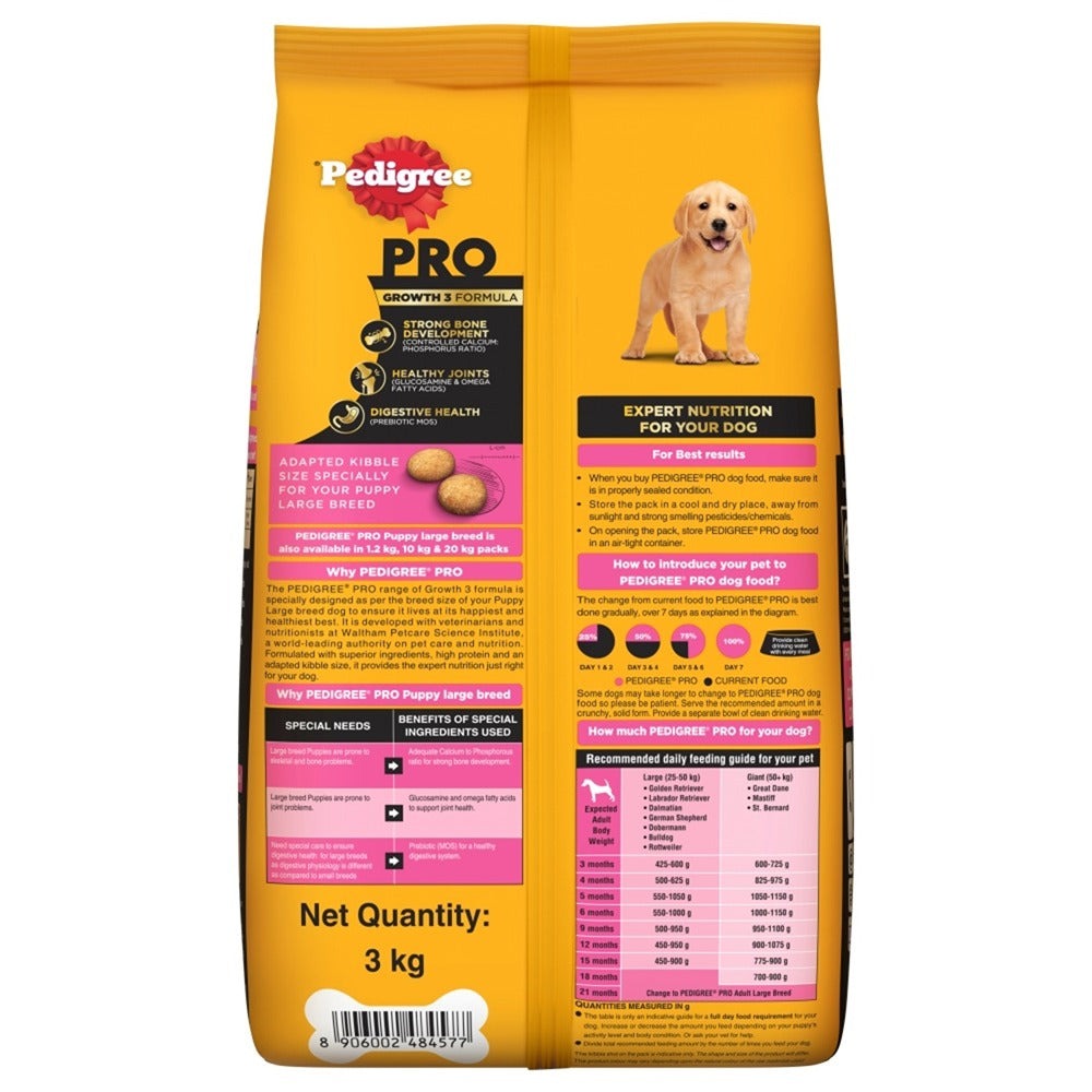 Pedigree PRO Expert Nutrition for Large Breed Puppy (3 to 18 Months) Dog Dry Food