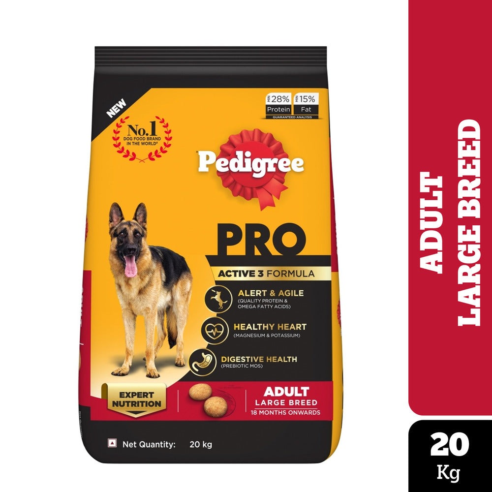 Pedigree PRO Expert Nutrition Active Adult (18 Months Onwards) Large Breed Dog Dry Food