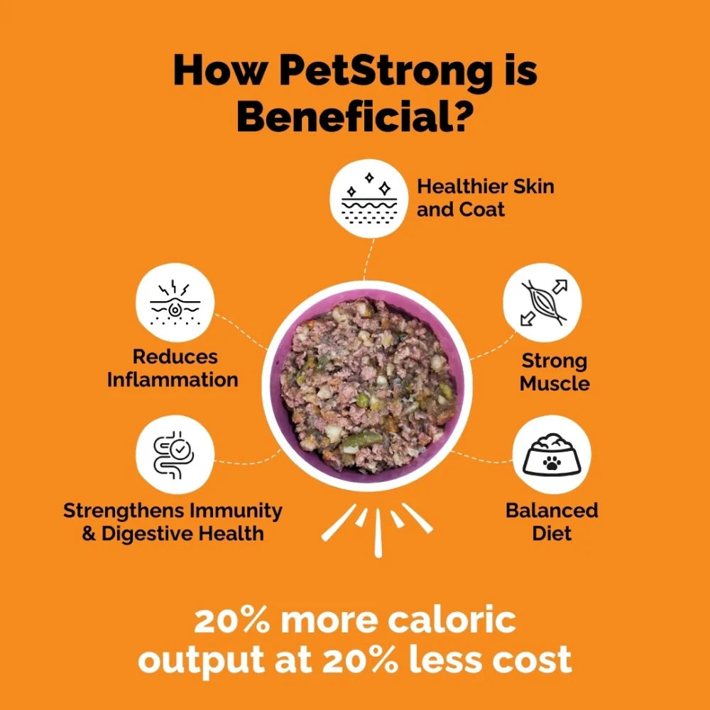 PetStrong Lamb and Blueberry & Chicken and Pumpkin Grain Free Fresh Food for Dogs Combo