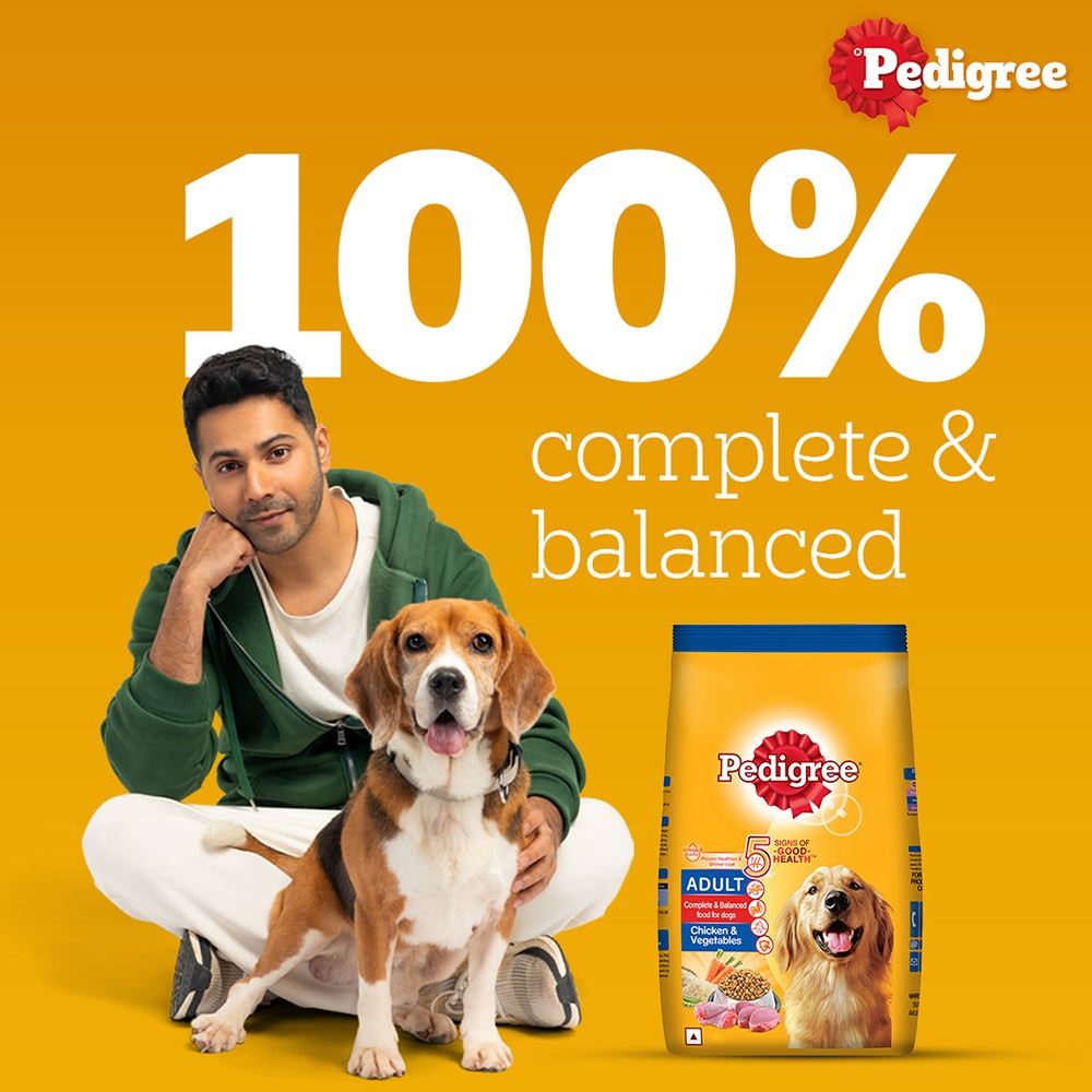 Pedigree Chicken and Vegetables Adult Dog Dry Food