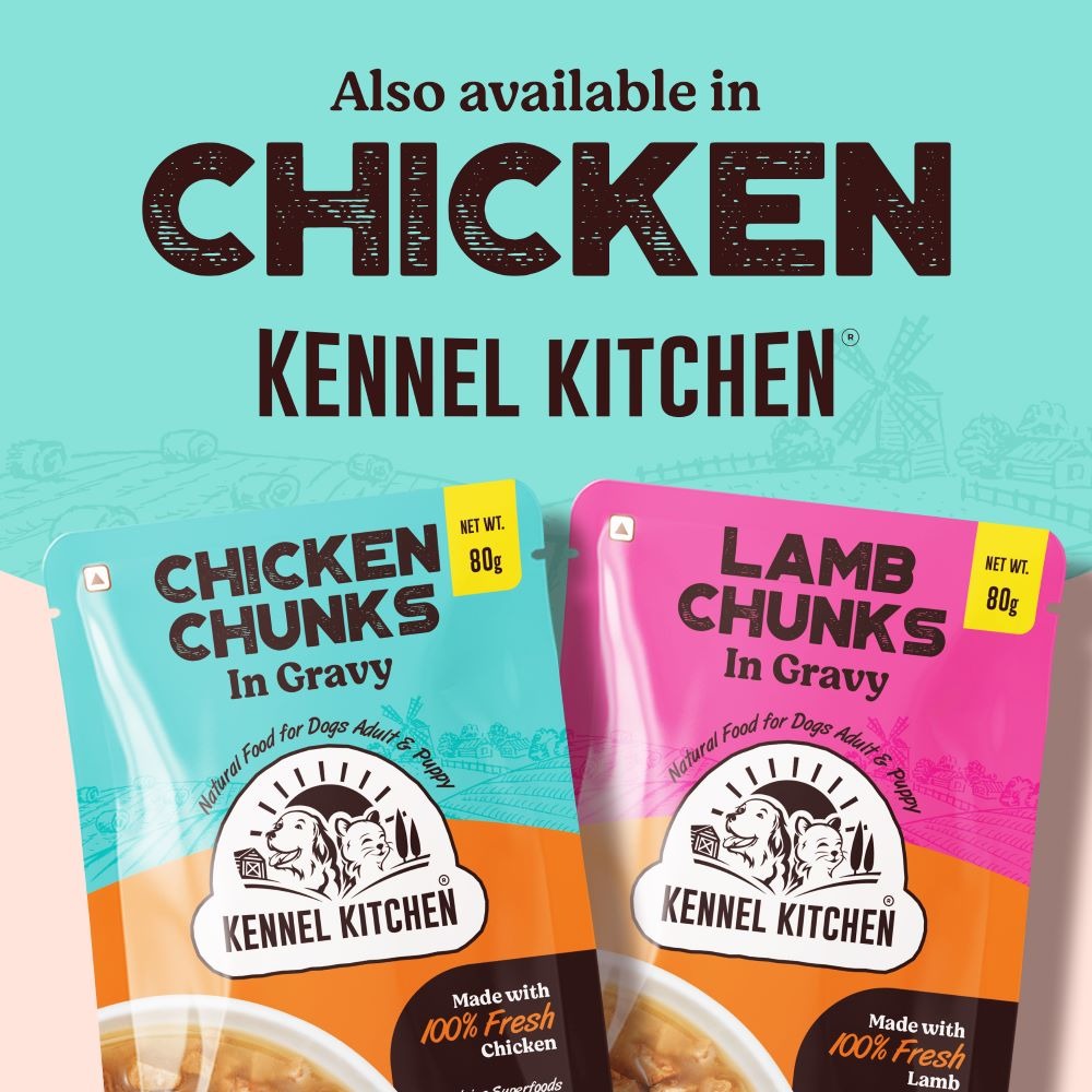 Kennel Kitchen Lamb Chunks in Gravy Puppy & Adult Dog Wet Food (All Life Stage)