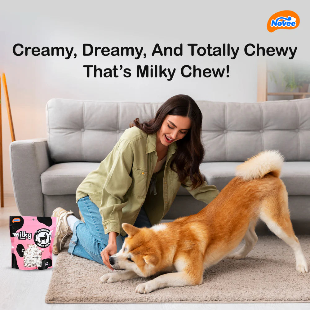 Novee Milky Chew Goat Milk Mini Bone Treats for Dogs