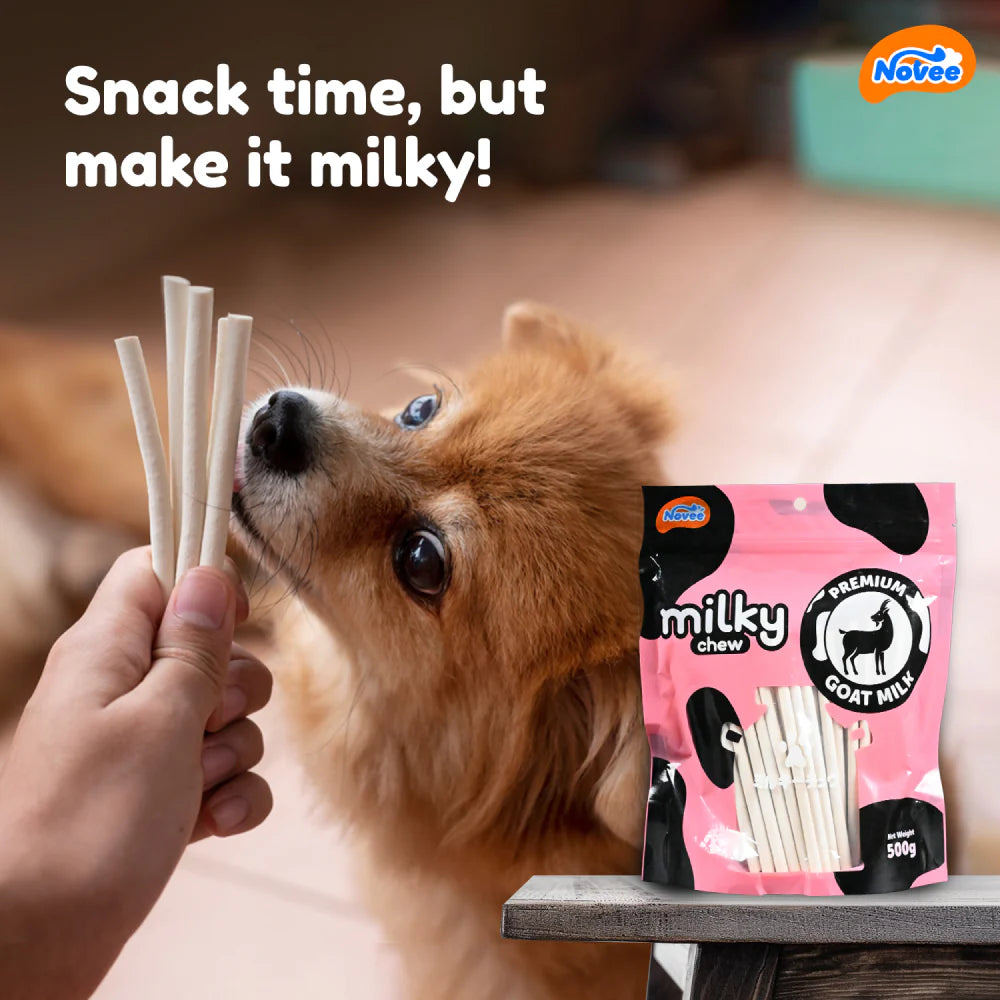 Novee Milky Chew Goat Milk Stick Treats for Dogs