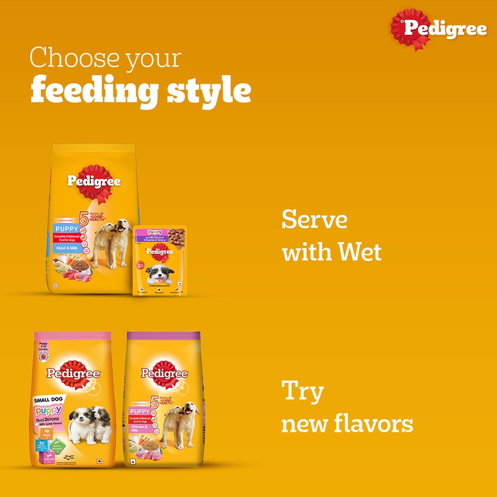 Pedigree Meat & Milk Puppy Dog Dry Food