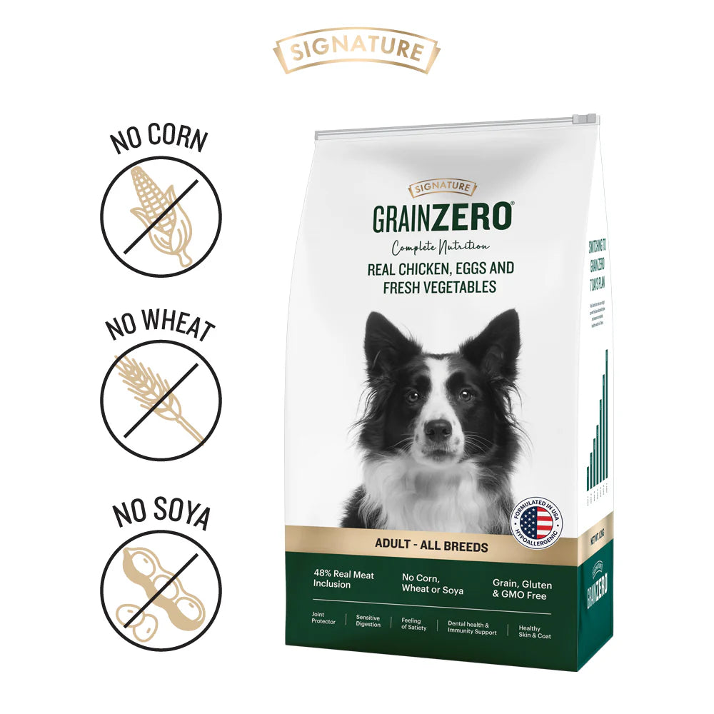 Signature Freedom Chicken and Rice Recipe and Grain Zero Real Chicken, Egg and Vegetables Mother and Puppy Starter Dog Dry Food Combo